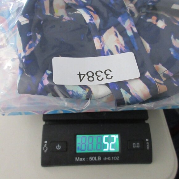 Club Monaco Womens Printed 100% Silk Tank Top Blouse Beach Purple Small S 52 - Picture 8 of 8